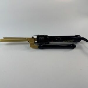 Gold Magic Professional Curling Iron Hair‎ Styling Tool Black Gold Burmax Heat